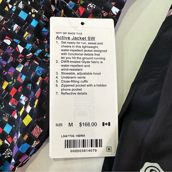 Lululemon Active * SEAWHEEZE * Jacket Medium - Color Code HBRM - NWT - Picture 3 of 12